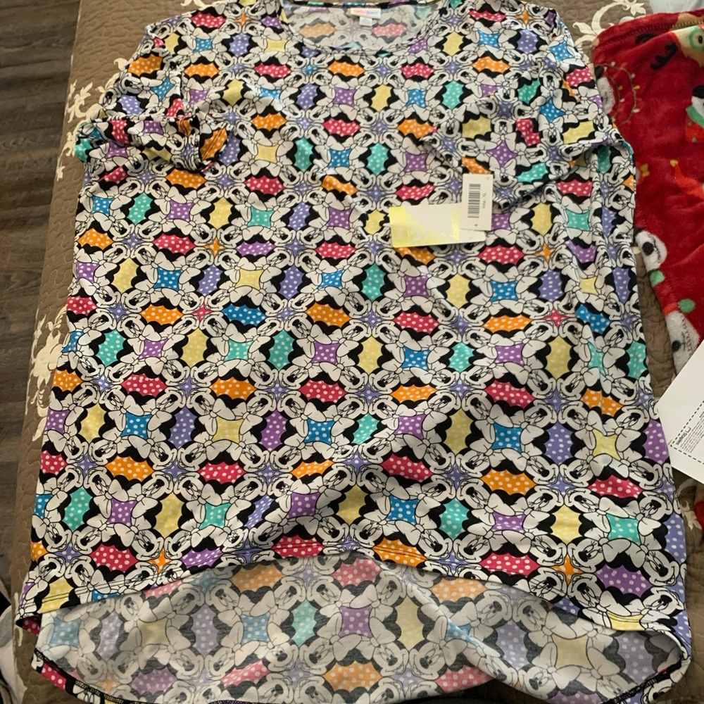 Colorful Patterned Tunic Disney LuLaRoe tunic size XL NWT